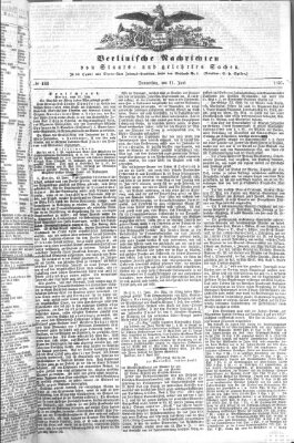 Berlinische Nachrichten von Staats- und gelehrten Sachen Donnerstag 11. Juni 1857