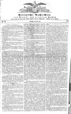 Berlinische Nachrichten von Staats- und gelehrten Sachen Dienstag 16. Juni 1857