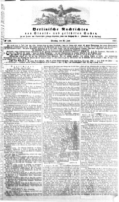 Berlinische Nachrichten von Staats- und gelehrten Sachen Dienstag 30. Juni 1857