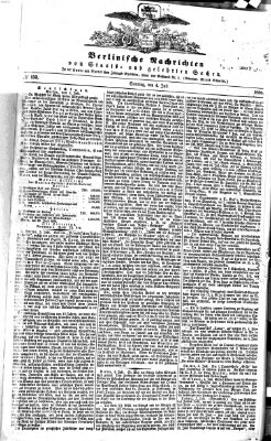 Berlinische Nachrichten von Staats- und gelehrten Sachen Sonntag 4. Juli 1858