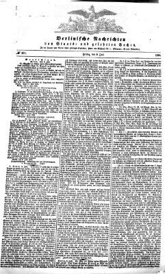 Berlinische Nachrichten von Staats- und gelehrten Sachen Freitag 9. Juli 1858