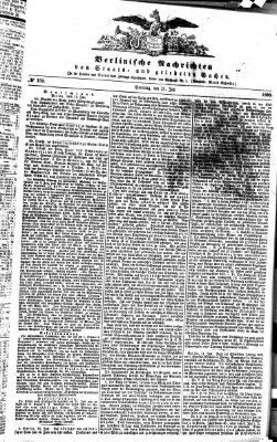 Berlinische Nachrichten von Staats- und gelehrten Sachen Sonntag 11. Juli 1858