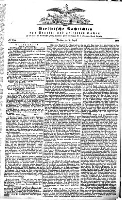 Berlinische Nachrichten von Staats- und gelehrten Sachen Dienstag 10. August 1858