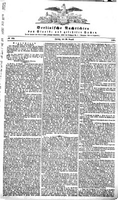 Berlinische Nachrichten von Staats- und gelehrten Sachen Freitag 20. August 1858