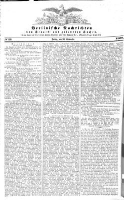 Berlinische Nachrichten von Staats- und gelehrten Sachen Freitag 24. September 1858