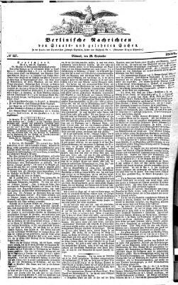 Berlinische Nachrichten von Staats- und gelehrten Sachen Mittwoch 29. September 1858