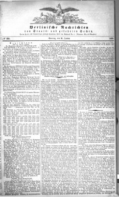 Berlinische Nachrichten von Staats- und gelehrten Sachen Sonntag 31. Oktober 1858