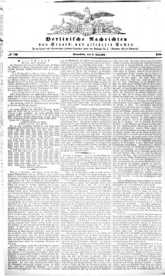 Berlinische Nachrichten von Staats- und gelehrten Sachen Samstag 6. November 1858