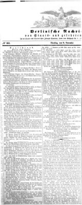 Berlinische Nachrichten von Staats- und gelehrten Sachen Dienstag 9. November 1858