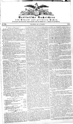 Berlinische Nachrichten von Staats- und gelehrten Sachen Samstag 4. Dezember 1858