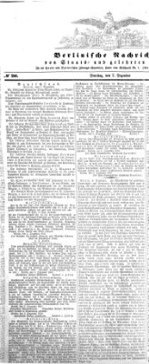 Berlinische Nachrichten von Staats- und gelehrten Sachen Dienstag 7. Dezember 1858