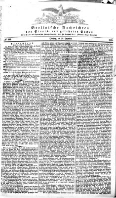 Berlinische Nachrichten von Staats- und gelehrten Sachen Dienstag 14. Dezember 1858