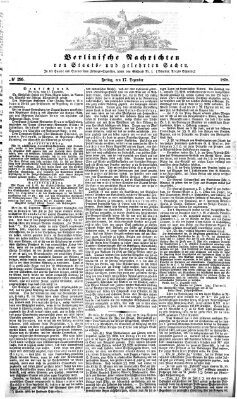 Berlinische Nachrichten von Staats- und gelehrten Sachen Freitag 17. Dezember 1858