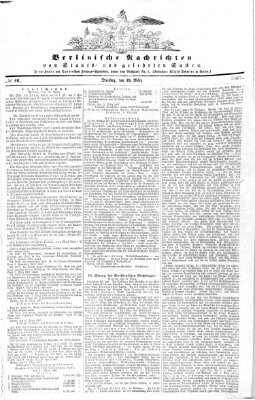 Berlinische Nachrichten von Staats- und gelehrten Sachen Dienstag 19. März 1867