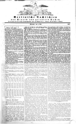 Berlinische Nachrichten von Staats- und gelehrten Sachen Mittwoch 1. Mai 1867