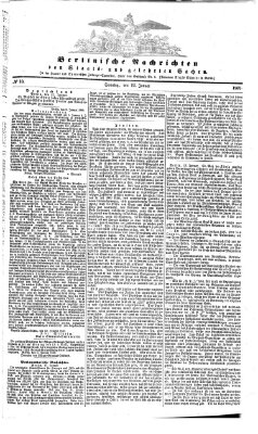 Berlinische Nachrichten von Staats- und gelehrten Sachen Sonntag 12. Januar 1868