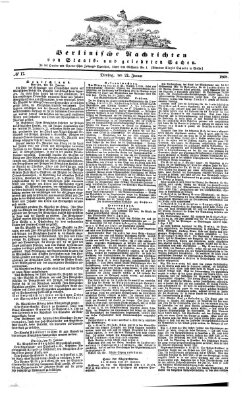 Berlinische Nachrichten von Staats- und gelehrten Sachen Dienstag 21. Januar 1868