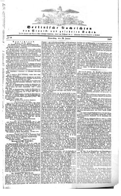 Berlinische Nachrichten von Staats- und gelehrten Sachen Donnerstag 23. Januar 1868