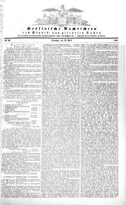 Berlinische Nachrichten von Staats- und gelehrten Sachen Sonntag 19. April 1868