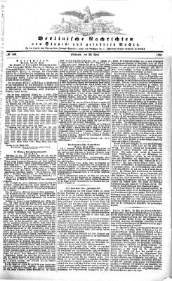 Berlinische Nachrichten von Staats- und gelehrten Sachen Mittwoch 29. April 1868