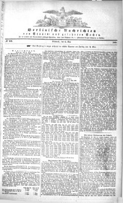 Berlinische Nachrichten von Staats- und gelehrten Sachen Mittwoch 6. Mai 1868