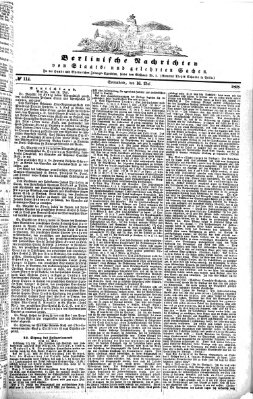 Berlinische Nachrichten von Staats- und gelehrten Sachen Samstag 16. Mai 1868