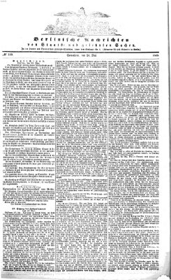 Berlinische Nachrichten von Staats- und gelehrten Sachen Samstag 23. Mai 1868