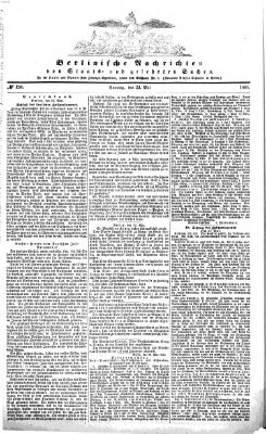 Berlinische Nachrichten von Staats- und gelehrten Sachen Sonntag 24. Mai 1868