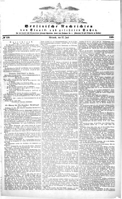 Berlinische Nachrichten von Staats- und gelehrten Sachen Mittwoch 17. Juni 1868