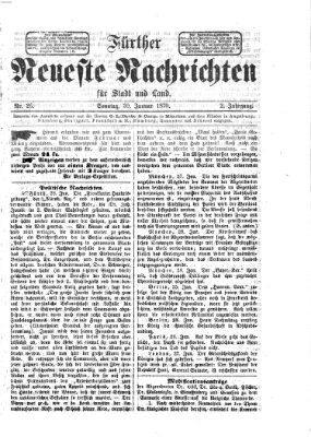 Fürther neueste Nachrichten für Stadt und Land (Fürther Abendzeitung) Sonntag 30. Januar 1870