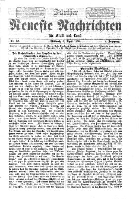 Fürther neueste Nachrichten für Stadt und Land (Fürther Abendzeitung) Mittwoch 6. April 1870