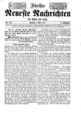 Fürther neueste Nachrichten für Stadt und Land (Fürther Abendzeitung) Freitag 6. Mai 1870