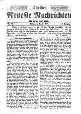 Fürther neueste Nachrichten für Stadt und Land (Fürther Abendzeitung) Mittwoch 5. Oktober 1870