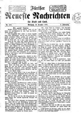 Fürther neueste Nachrichten für Stadt und Land (Fürther Abendzeitung) Mittwoch 26. Oktober 1870