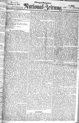 Nationalzeitung Sonntag 13. Mai 1860