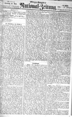 Nationalzeitung Sonntag 20. Mai 1860