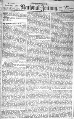 Nationalzeitung Donnerstag 7. Juni 1860