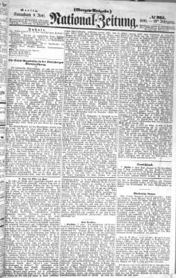 Nationalzeitung Samstag 9. Juni 1860