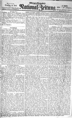 Nationalzeitung Dienstag 12. Juni 1860