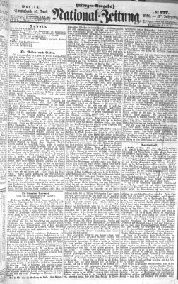 Nationalzeitung Samstag 16. Juni 1860