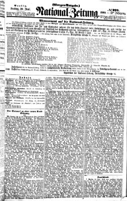 Nationalzeitung Freitag 29. Juni 1860