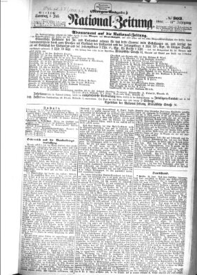 Nationalzeitung Sonntag 1. Juli 1860