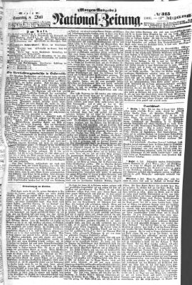 Nationalzeitung Sonntag 8. Juli 1860