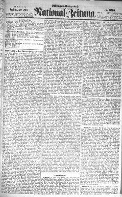 Nationalzeitung Freitag 20. Juli 1860