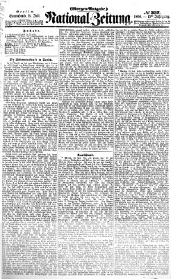 Nationalzeitung Samstag 21. Juli 1860