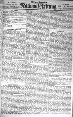 Nationalzeitung Sonntag 22. Juli 1860