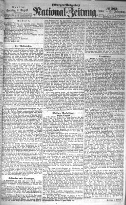 Nationalzeitung Sonntag 5. August 1860