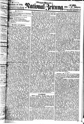 Nationalzeitung Samstag 13. Oktober 1860