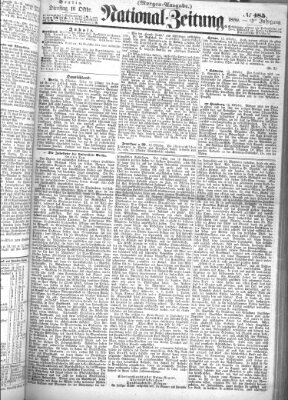 Nationalzeitung Dienstag 16. Oktober 1860