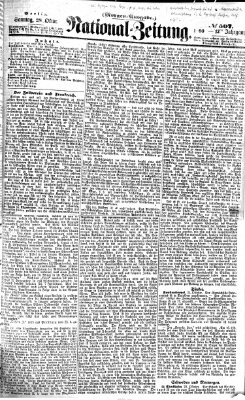 Nationalzeitung Sonntag 28. Oktober 1860